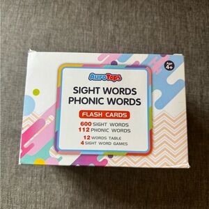 Kids sight word flash cards